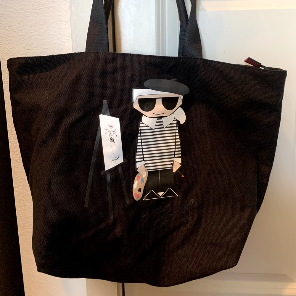 Karl Lagerfeld Paris Canvas Tote